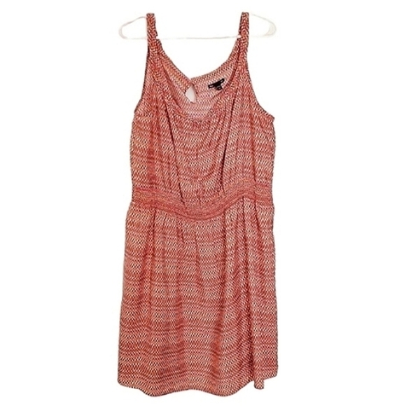 1060 * Gap Dress Zig Zag Pattern Pink Orange Green Size XXL - Picture 1 of 8